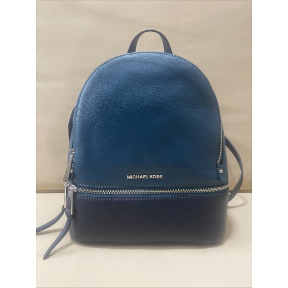 NWT Michael Kors Rhea Zip Medium Leather Backpack 30F6SEZB2T main image 4